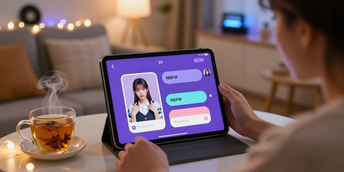 Explore engaging nsfw chat interactions in a cozy home setting.