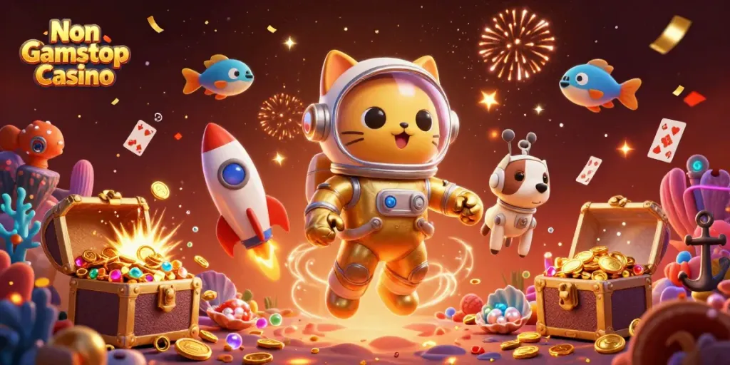 Experience interactive fun at Non Gamstop Casino with vibrant alien and space-themed gambling adventures.