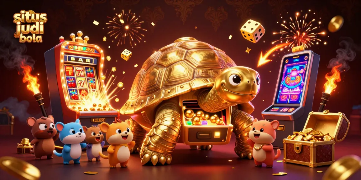 Engage in exciting gameplay at situs judi bola, featuring a vibrant 3D casino scene with thrilling elements.